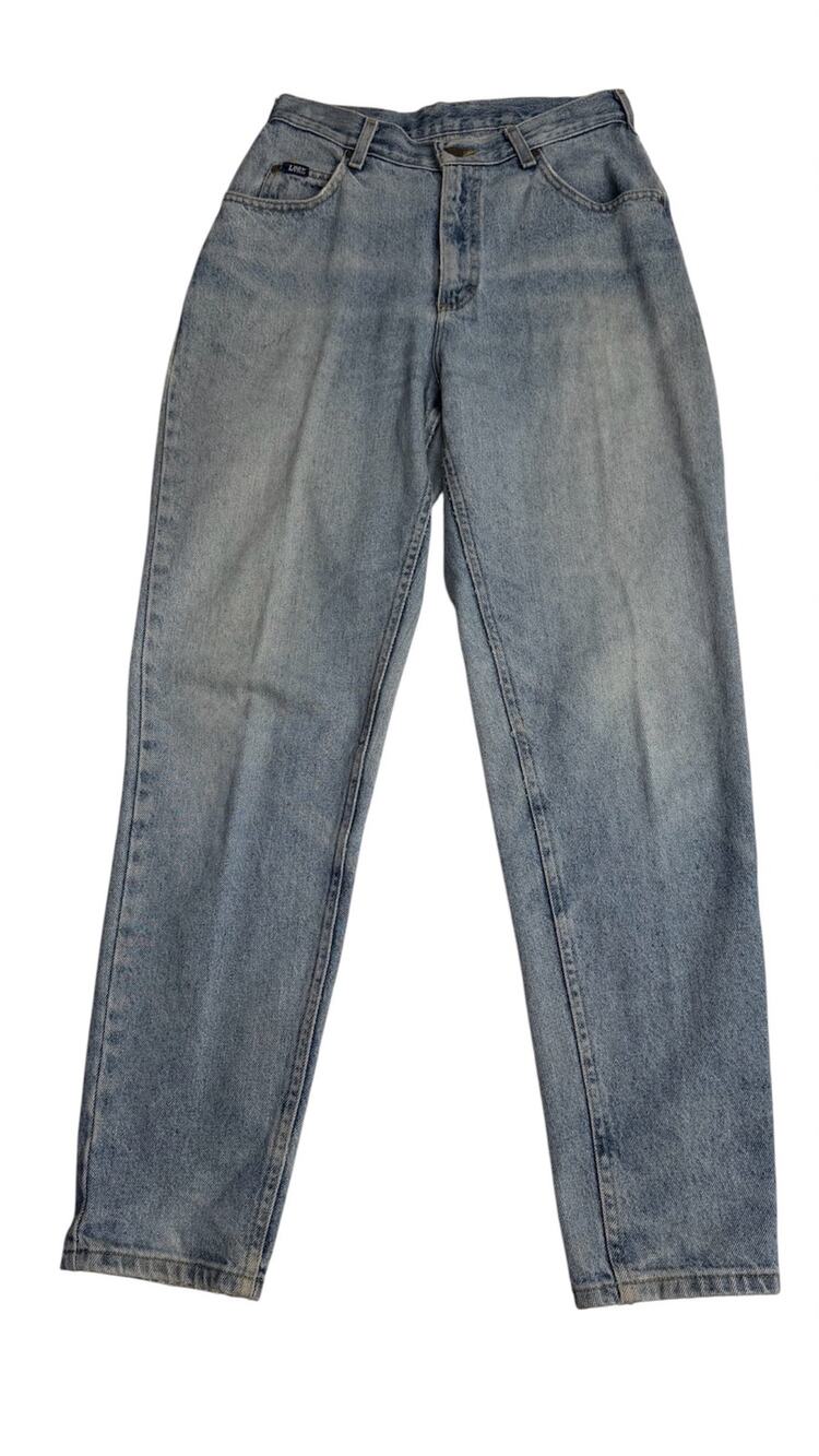 Vintage 90s Lee Jeans High Waist 100% Cotton Tapered Leg size 26